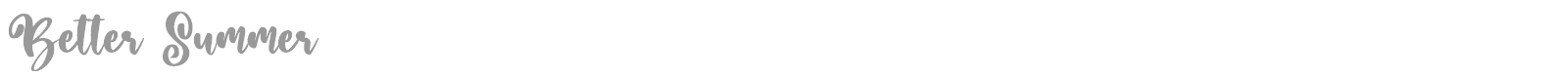 Better Summer font preview